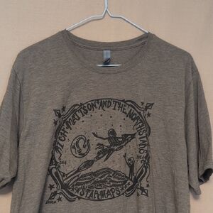 Rich Matterson And The North Stars Star Maps Olive Brown Rare T-Shirt Size XL